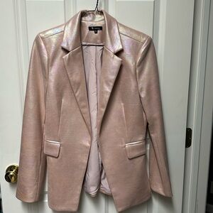 Hologram Soft pink iridescent blazer